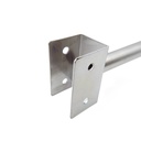 Toilet Partition Panel Floor Support Bracket for 1-1/4" thick panel