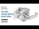 Sargent 10XG05 LL Office Lever Lockset