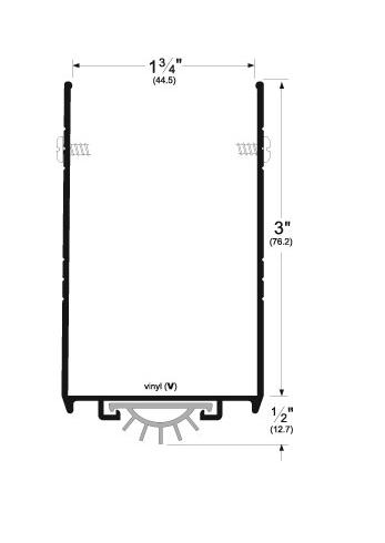 Pemko 221AV Extended Door Bottom with Vinyl Insert