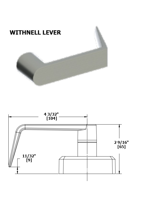 Hager Exit Trim, Storeroom 45NL - Night Latch Escutcheon