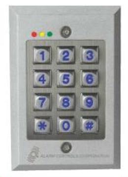 Alarm Controls Flush Mount Weatherproof Keypad KP-200