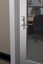 Sargent 700106-ETL-26D-84" Vertical Rod Multi Point Lock, ET Control, L Lever, Blank Plate x Key Operates ET, Satin Chrome