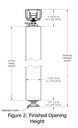 Hager 9570RC Bi-Fold Trackset Door Height Details