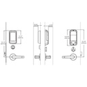 Accentra AU NTM628 NR NexTouch US26D Touchscreen Mortise Deadbolt - Yale
