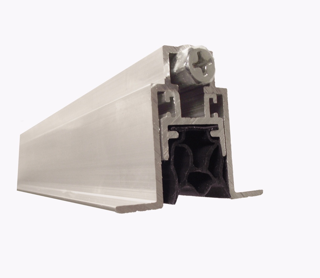 Pemko 434APKL Full Mortised Auto Door Bottom, 1-5/16" x 27/32" Aluminum Channel, PemkoPrene Insert