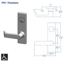 PDQ MR176 PFEF Privacy Function Mortise Lockset 