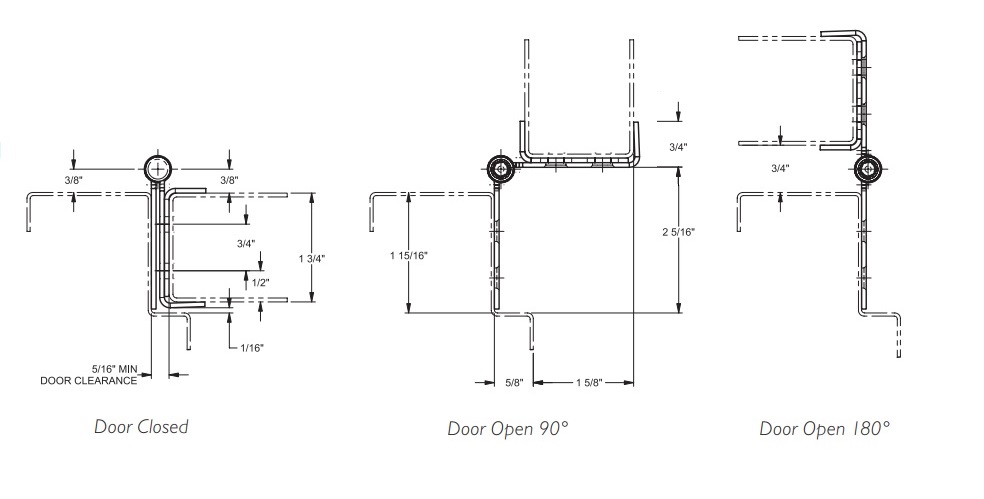 Markar HG305 Stainless Steel Hinge Guard Pin & Barrel Continuous Hinge