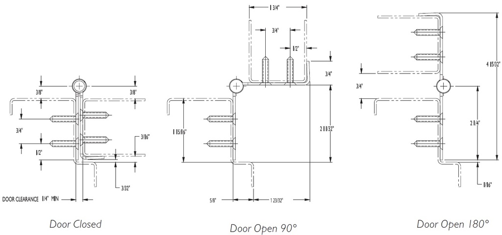 Markar HG315 Stainless Steel Hinge Guard Pin & Barrel Continuous Hinge