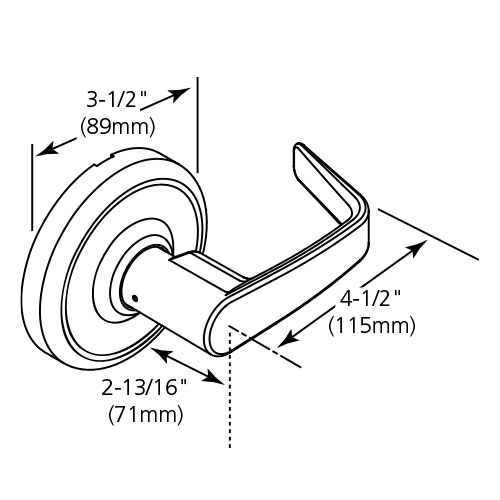 Corbin Russwin CL3851 NZD Office Entry Lockset