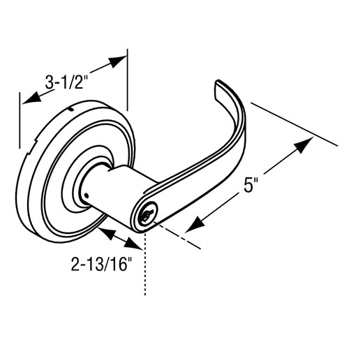 Corbin Russwin CL3851 PZD Office Entry Lockset