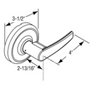 Corbin Russwin CL3851 AZD Office Entry Lockset