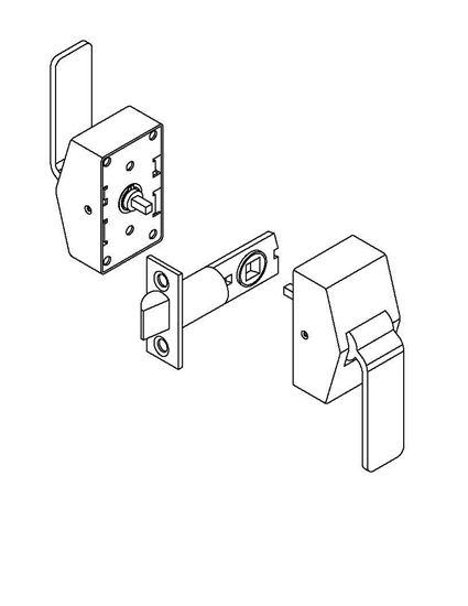 ABH Push/ Pull Latchset 6000 Series Stainless Steel