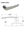 Hager Exit Trim, Passage 45BE - Blank Escutcheon