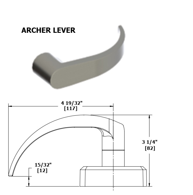 Hager Exit Trim, Classroom 45CE - Cylinder Escutcheon