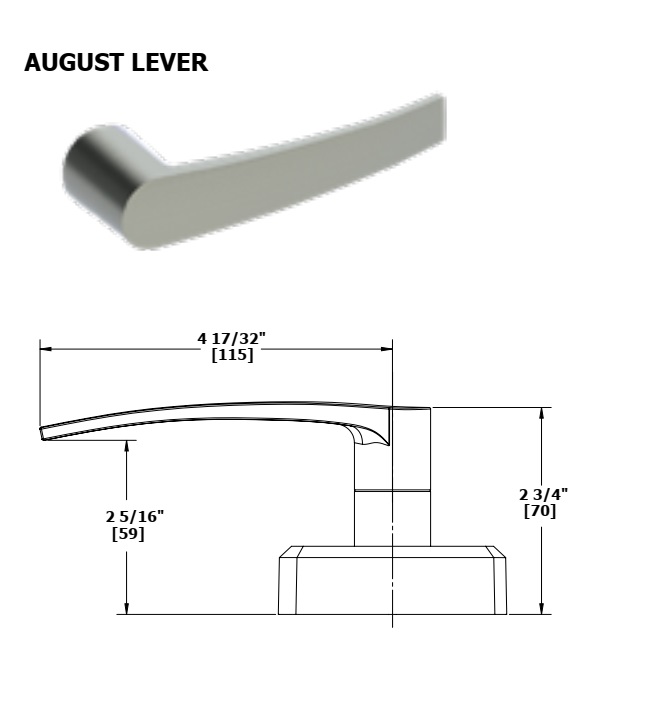 Hager Exit Trim, Storeroom 45NL - Night Latch Escutcheon