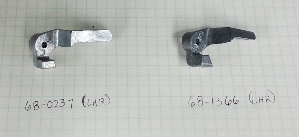 Compare Sargent 68-0237 and 68-1366 LHR Lift Lever