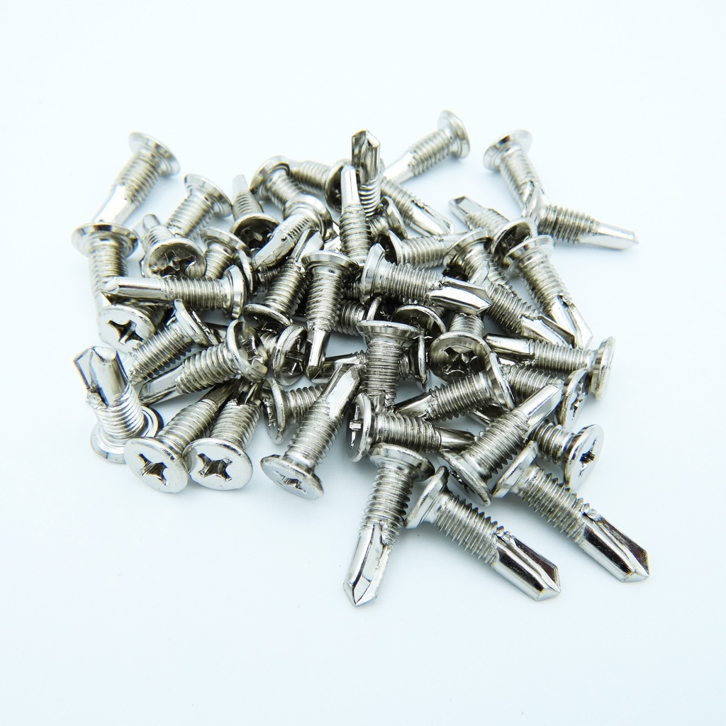 GKL HSP-M, Retrofit Machine Screws with Self Tapping, Nickel Plated-pkg50