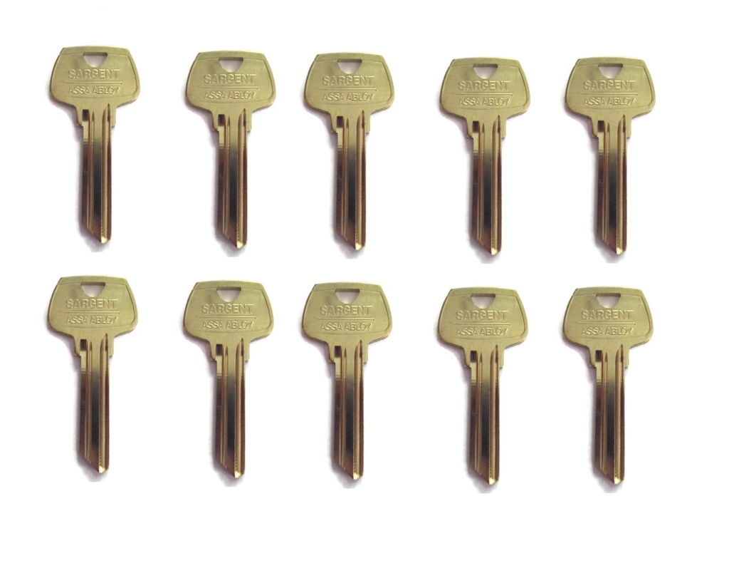 Sargent 6275 HL Keyway 6 Pin Key Blank - pkg10