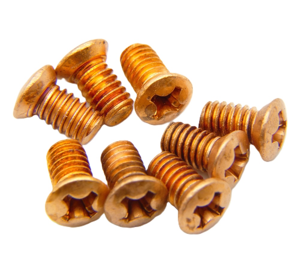 Sargent 97-0052 Cover Screws | 8-32 x 5/16" Satin Bronze (8-Pack)