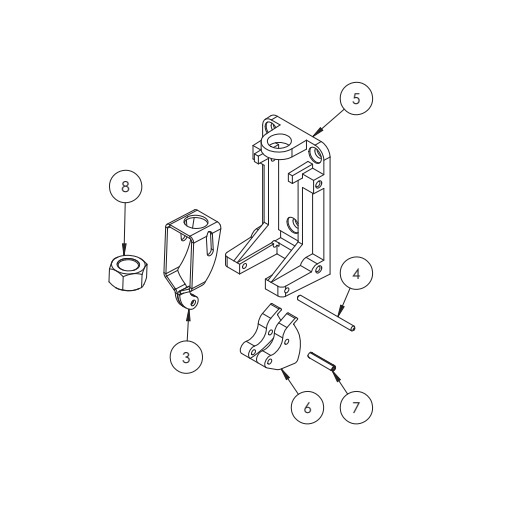 Sargent 68-4549 Non Rated Bottom Latch Assembly - 8700 Series