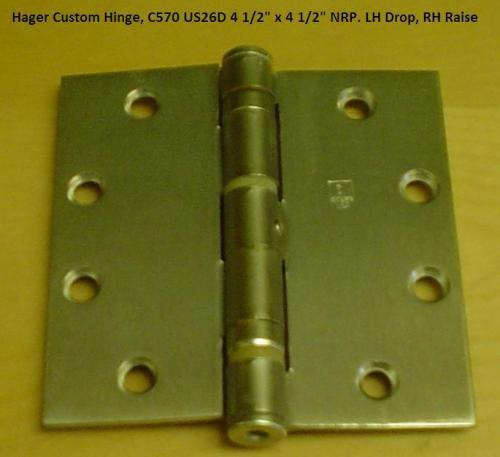 Hager BB1279 LHDROP NRP 26D - C570 Ball Bearing Hinge