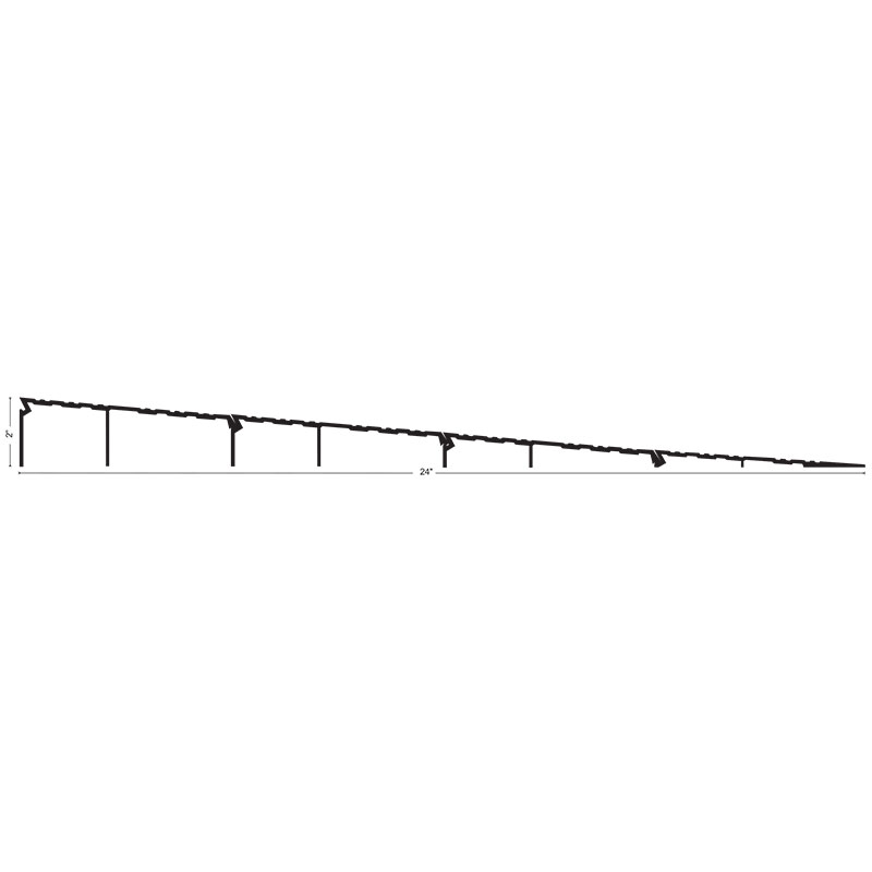 NGP R200 ADA Compliant Interlocking Wheelchair Ramp – 24″ Wide x 2″ High 