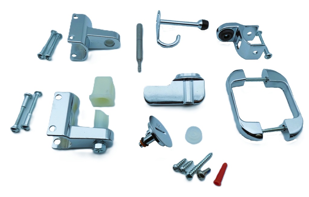 Accurate Partitions 40-8511515 ADA Partition Door Kit in Chrome Finish