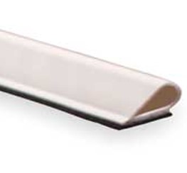 Pemko S88W White Adhesive-Backed Fire/Smoke Silicone Seal Perimeter Gasketing, 1/4" Height x 1/2" Wide