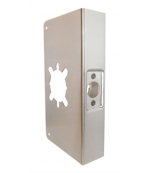 Don-Jo 12-2-CW Stainless Steel Wrap-Around Plate | 12" Heavy-Duty Beveled Door Reinforcer 