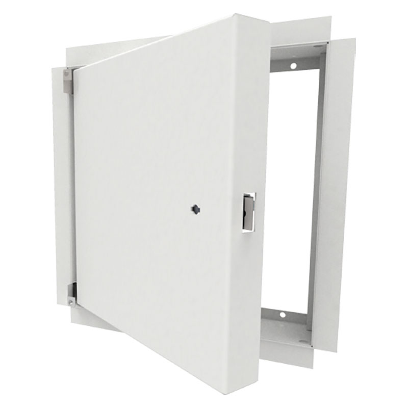 Babcock Davis BIW-K Insulated Fire-Rated Access Door, Drywall Bead Flange, Knurled Knob/Key Latch