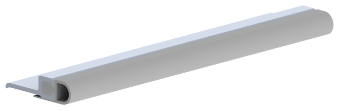 Hager 891SAV Vinyl Weatherstrip in Aluminum Finish