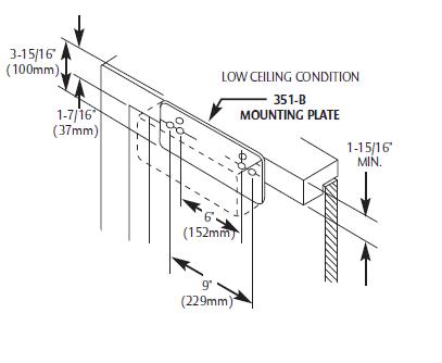 Sargent 351-B Mounting Plate