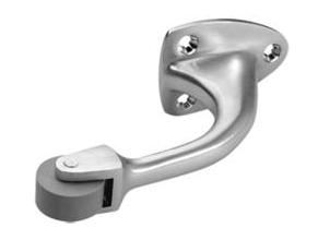 Rockwood 455 Curved Roller Stop | US26D Satin Chrome 