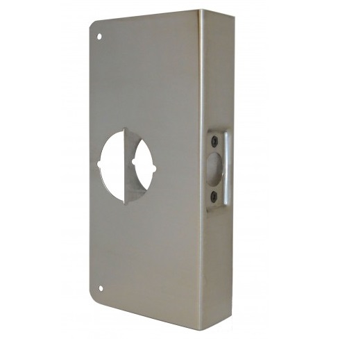 Don-Jo 1-CW Stainless Steel Wrap-Around Plate | 1-3/8" Residential Door Reinforcer