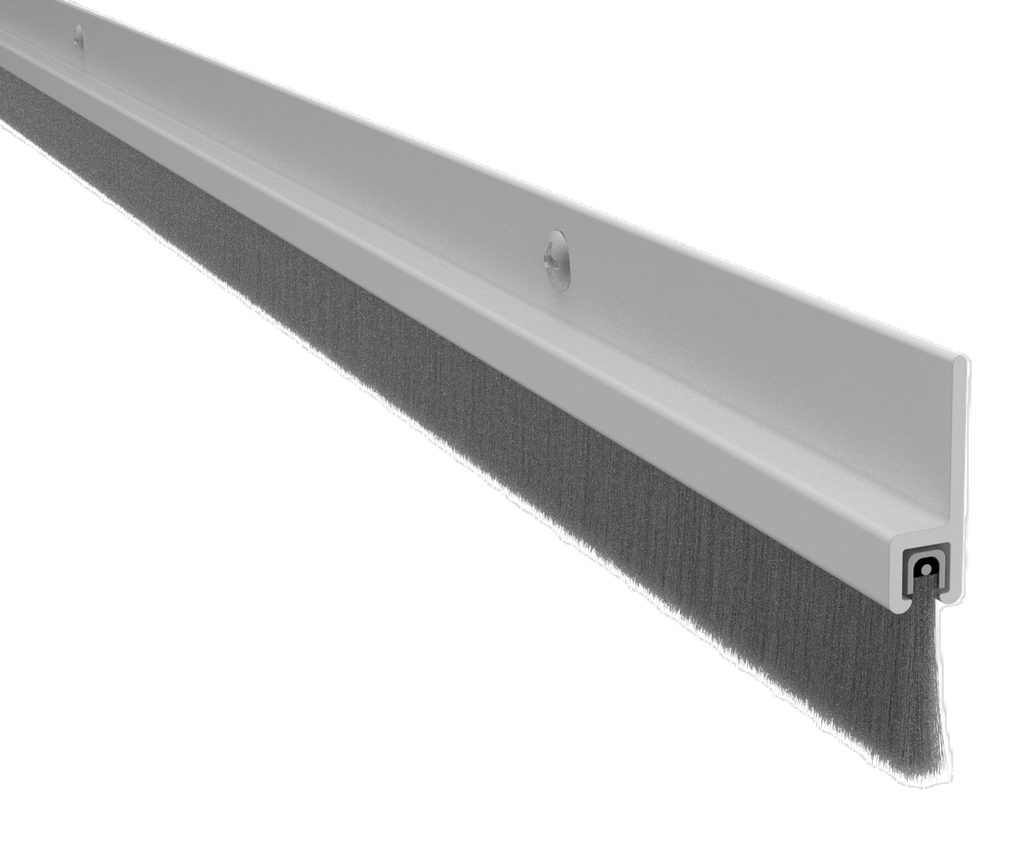 Pemko 18062CNB 84" Length Brush Astragal in Aluminum Finish