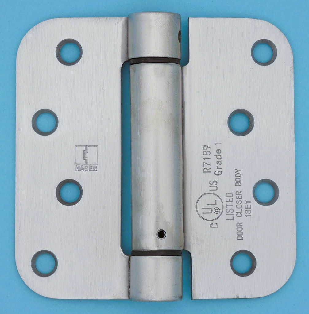 Hager 1762 4 x 4 Residential Stainless Steel Spring Hinge 