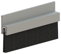 Hager 801S Nylon Brush Sill Sweep - Aluminum