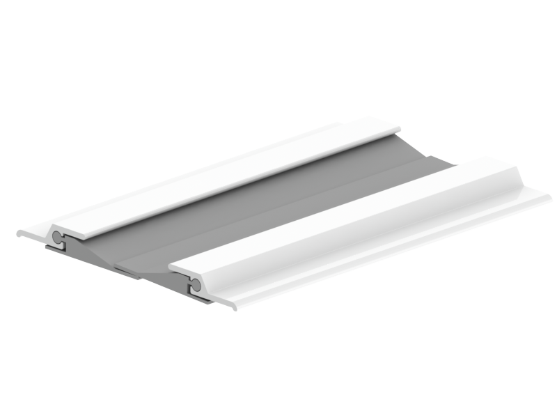 Hager 872SAN Neoprene Astragal in Aluminum Finish