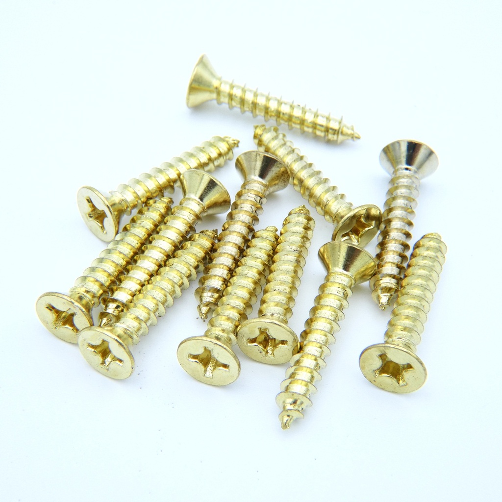 Hager 1-810-5824 Hinge Screws, Wood #12 x 1-1/4 FPHW US3-pkg12