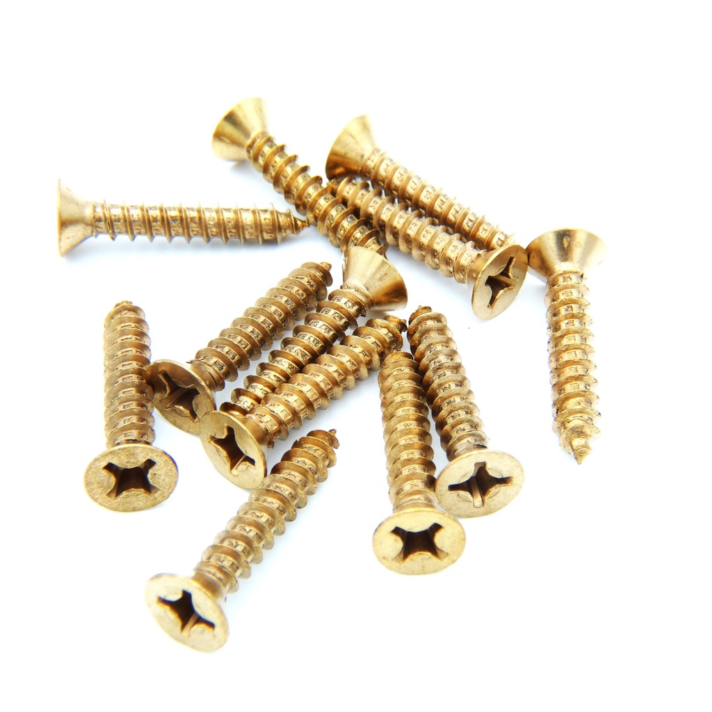 Hager 1-810-6208 Hinge Screw, Wood 12 x 1 1/4 FPHW US10-pkg12