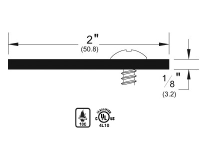 Pemko 357SP Steel Astragal - Grey Primer