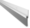 Pemko 18100CNB Brush Door Sill Sweep - 1" Grey Nylon Brush, Clear Anodized Aluminum