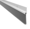 Pemko 18137CNB Sill Sweep with 1-3/8" length Gray Nylon Brush in Aluminum Finish