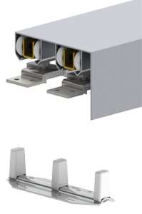 Hager 9673 Bypass Trackset with Fascia