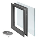 NGP L-FRA100 Steel Window with Clear Tempered Glass