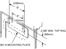 Sargent 351-A Mounting Plate