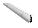 Pemko 411APKL 36" Length Full Mortised Auto Door Bottom, 1-3/8" x 9/16" Aluminum Channel, PemkoPrene Insert, Low Closing Force