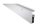 Pemko 412CRL Surface Mounted Automatic Door Bottom, Clear Anodized Aluminum, Sponge EPDM Seal, 3/4" Max Drop
