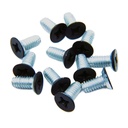 Hager 1-800-7725 Hinge Screws, Machine 12-24 x 1/2" FPHM L1 Black-pkg12